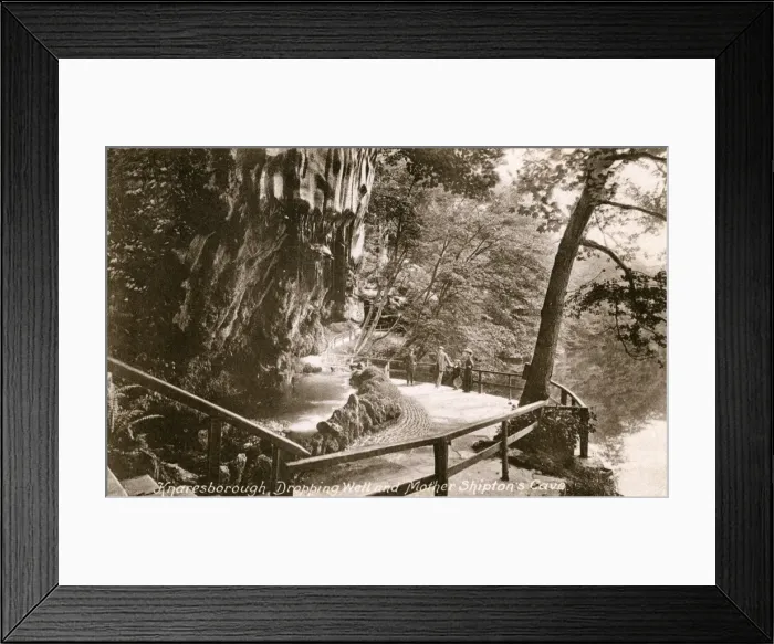 Framed Print : Dropping Well & Mother Shiptons Cave, Knaresborough, Yorksh Framed Print : Dropping Well & Mother Shiptons Cave, Knaresborough, Yorksh