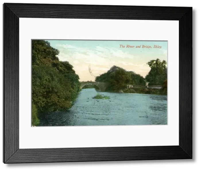 Framed Print : River & Bridge, Ilkley, Yorkshire Framed Print : River & Bridge, Ilkley, Yorkshire