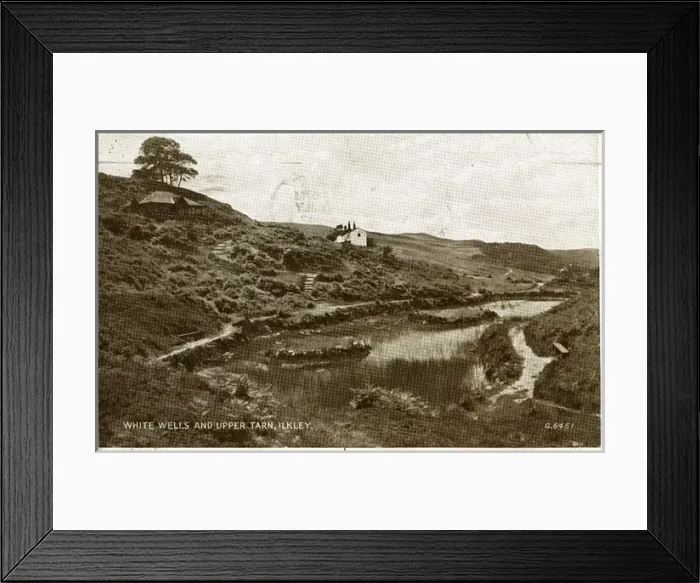 Framed Print : White Wells & Upper Tarn, Ilkley, Yorkshire Framed Print : White Wells & Upper Tarn, Ilkley, Yorkshire