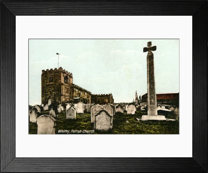 Framed Print : Parish Church, Whitby, Yorkshire Framed Print : Parish Church, Whitby, Yorkshire