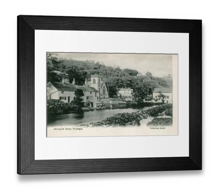 Framed Print : The Village, Millers Dale, Derbyshire Framed Print : The Village, Millers Dale, Derbyshire
