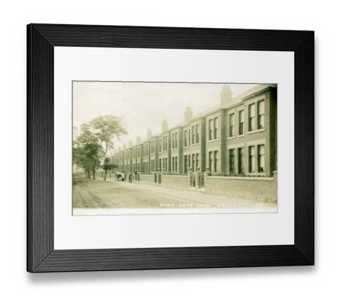 Framed Print : Pink Bank Lane, Heaton Chapel, Lancashire Framed Print : Pink Bank Lane, Heaton Chapel, Lancashire