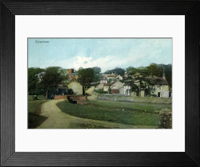 Framed Print : General View, Downham, Lancashire Framed Print : General View, Downham, Lancashire