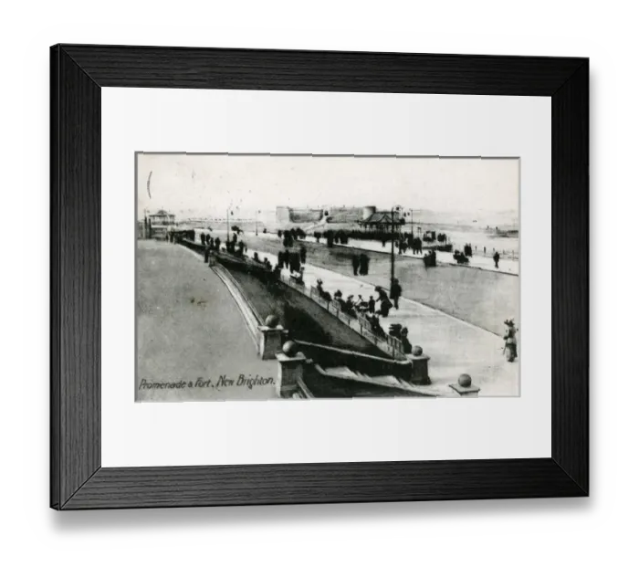 Framed Print : Promenade & Fort, New Brighton, Lancashire Framed Print : Promenade & Fort, New Brighton, Lancashire