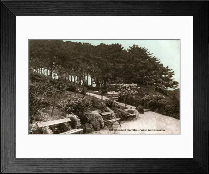 Framed Print : The Cannons, Oak Hill Park, Lancashire Framed Print : The Cannons, Oak Hill Park, Lancashire