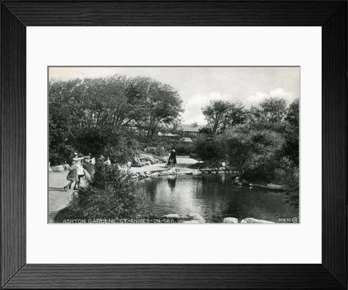 Framed Print : Ashton Gardens, Lytham St Annes, Lancashire Framed Print : Ashton Gardens, Lytham St Annes, Lancashire