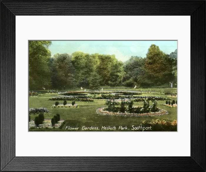 Framed Print : Flower Gardens, Hesketh Park, Southport, Lancashire Framed Print : Flower Gardens, Hesketh Park, Southport, Lancashire