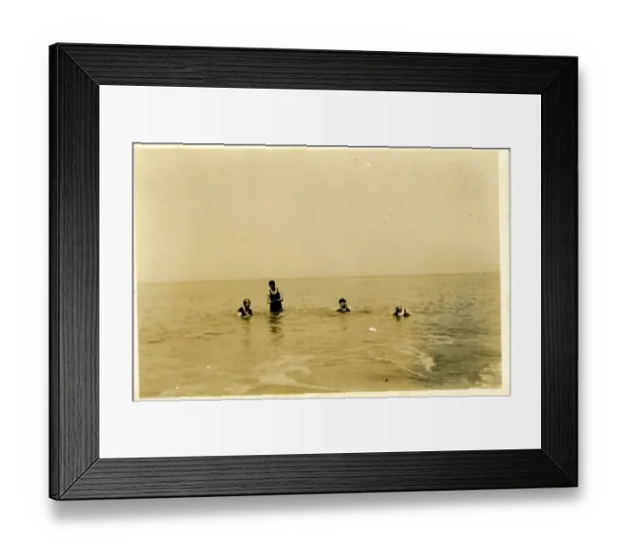 Framed Print : Bathing in the Sea, Barmouth, Cardiganshire Framed Print : Bathing in the Sea, Barmouth, Cardiganshire