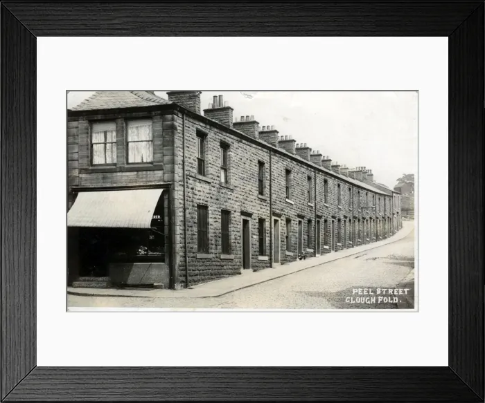 Framed Print : Peel Street, Clough Fold, Lancashire Framed Print : Peel Street, Clough Fold, Lancashire