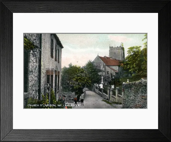 Framed Print : Church Street, Halton, Lancashire Framed Print : Church Street, Halton, Lancashire