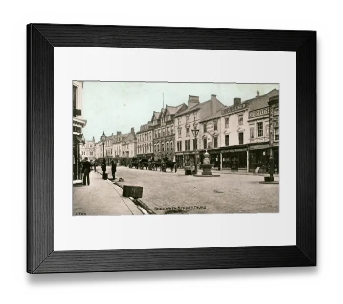 Framed Print : Boscawen Street, Truro, Cornwall Framed Print : Boscawen Street, Truro, Cornwall