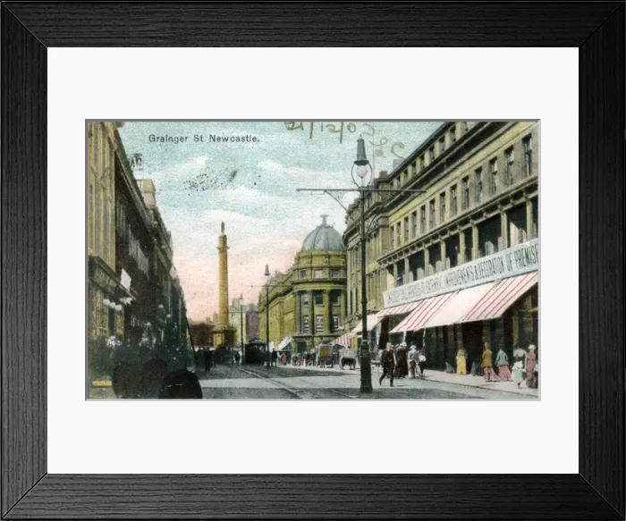 Framed Print : Grainger Street, Newcastle upon Tyne, County Durham Framed Print : Grainger Street, Newcastle upon Tyne, County Durham