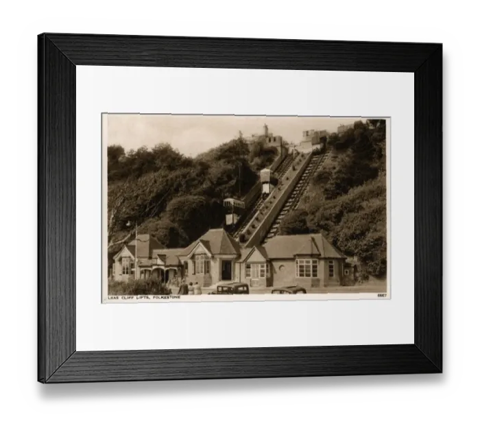Framed Print : The Cliff Lift, Folkestone, Kent Framed Print : The Cliff Lift, Folkestone, Kent