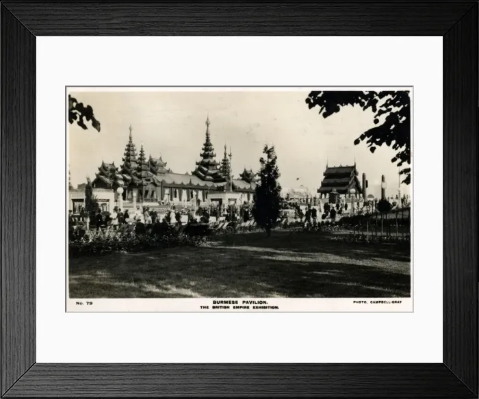 Framed Print : Burmese Pavilion, British Empire Exhibition, London Framed Print : Burmese Pavilion, British Empire Exhibition, London