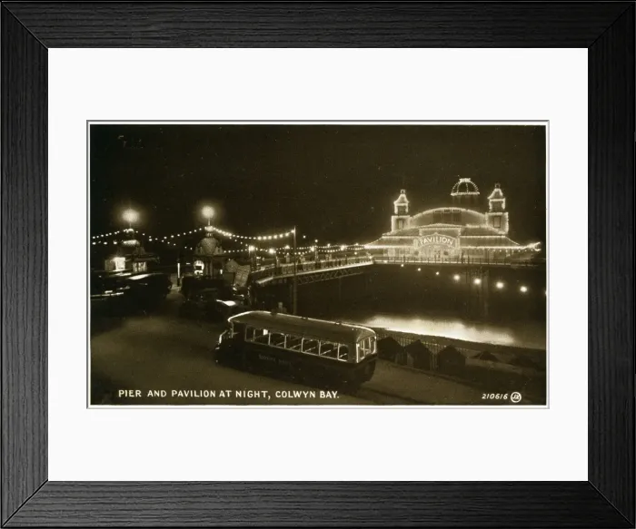 Framed Print : Pier at Night, Colwyn Bay, Conwy Framed Print : Pier at Night, Colwyn Bay, Conwy