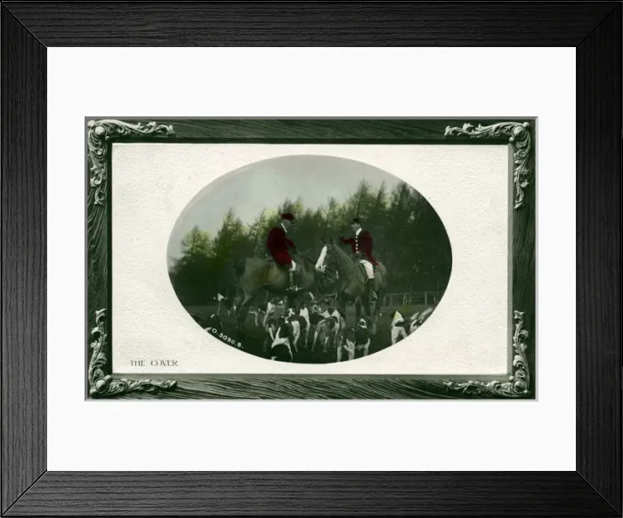 Framed Print : The Cover - Fox Hunting Framed Print : The Cover - Fox Hunting