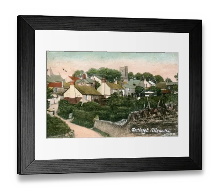 Framed Print : The Village, Westleigh, Devon Framed Print : The Village, Westleigh, Devon