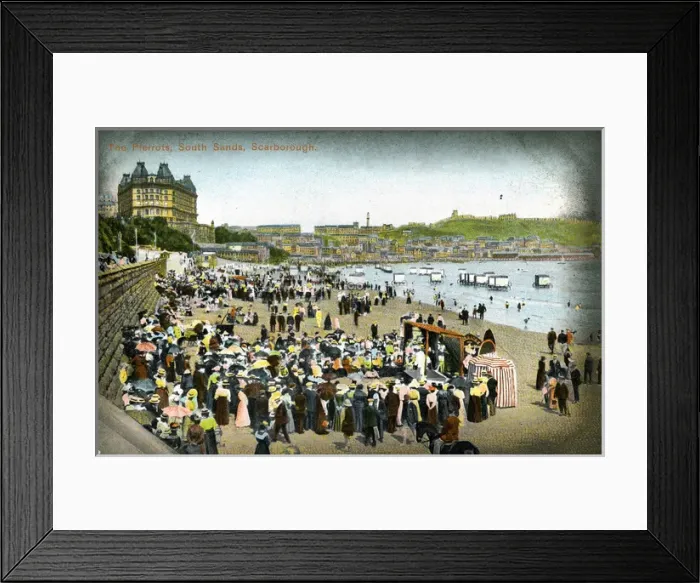 Framed Print : Pierrots - South Bay, Scarborough, Yorkshire Framed Print : Pierrots - South Bay, Scarborough, Yorkshire
