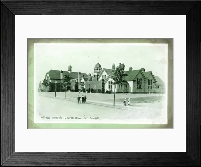 Framed Print : Village Schools - Church Drive, Port Sunlight, Lancashire Framed Print : Village Schools - Church Drive, Port Sunlight, Lancashire