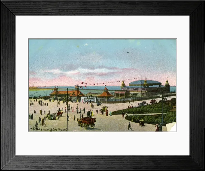 Framed Print : Pier & Pavilion, Southport, Lancashire Framed Print : Pier & Pavilion, Southport, Lancashire