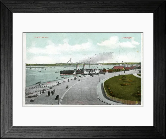 Framed Print : Steamer & Quay, Fleetwood, Lancashire Framed Print : Steamer & Quay, Fleetwood, Lancashire