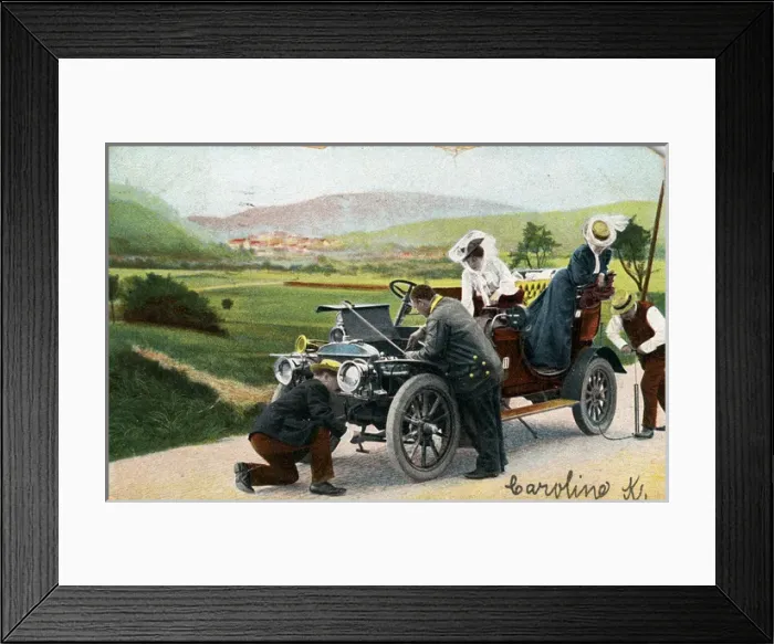 Framed Print : Adler Vintage Car - Taxi Framed Print : Adler Vintage Car - Taxi