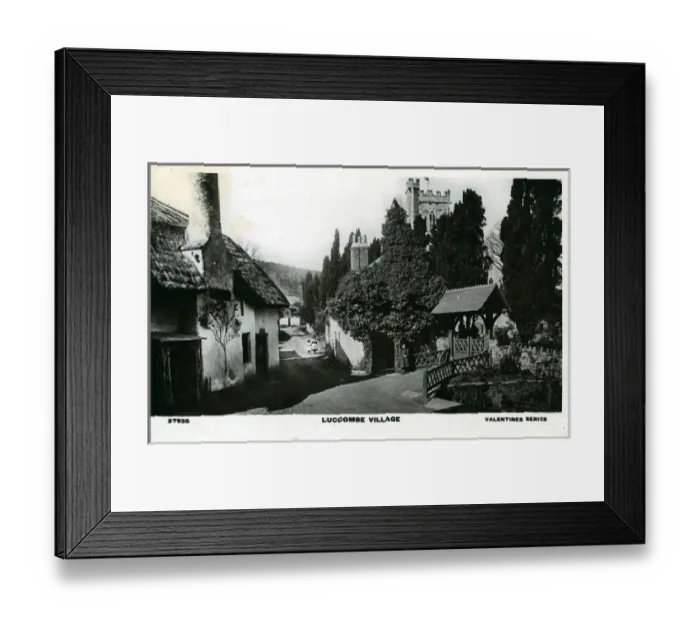 Framed Print : The Village, Luccombe, Somerset Framed Print : The Village, Luccombe, Somerset
