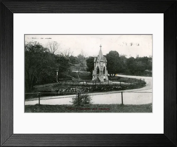 Framed Print : Promenade & Fountain, Clifton, Bristol County Framed Print : Promenade & Fountain, Clifton, Bristol County