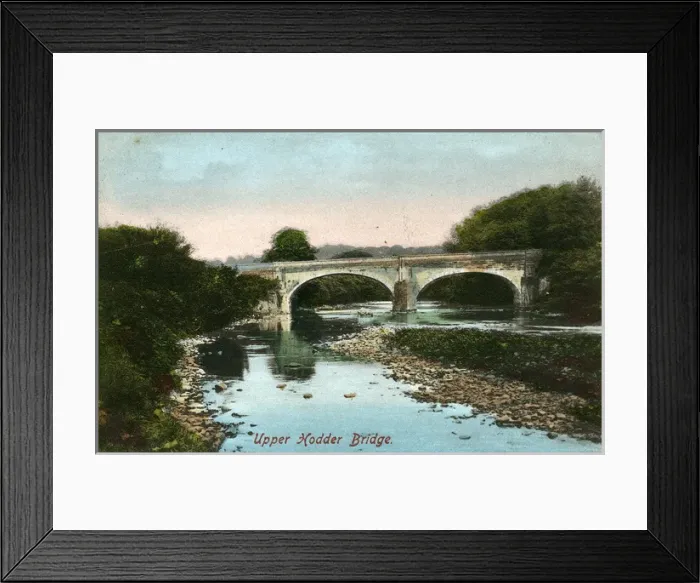 Framed Print : Higher - Upper Hodder Bridge, Near Barrow, Lancashire Framed Print : Higher - Upper Hodder Bridge, Near Barrow, Lancashire