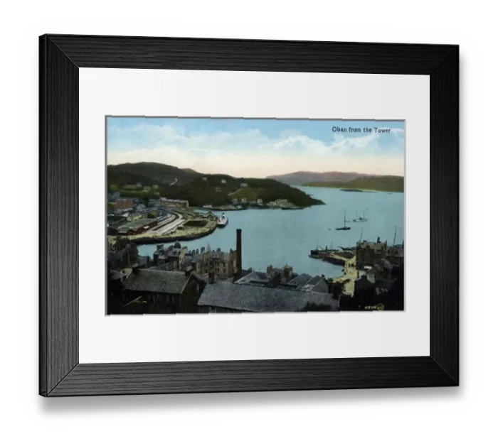 Framed Print : View from the Tower, Oban, Argyllshire Framed Print : View from the Tower, Oban, Argyllshire