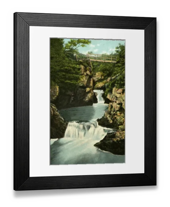 Framed Print : Beezley Falls & Bridge, Ingleton, Yorkshire Framed Print : Beezley Falls & Bridge, Ingleton, Yorkshire