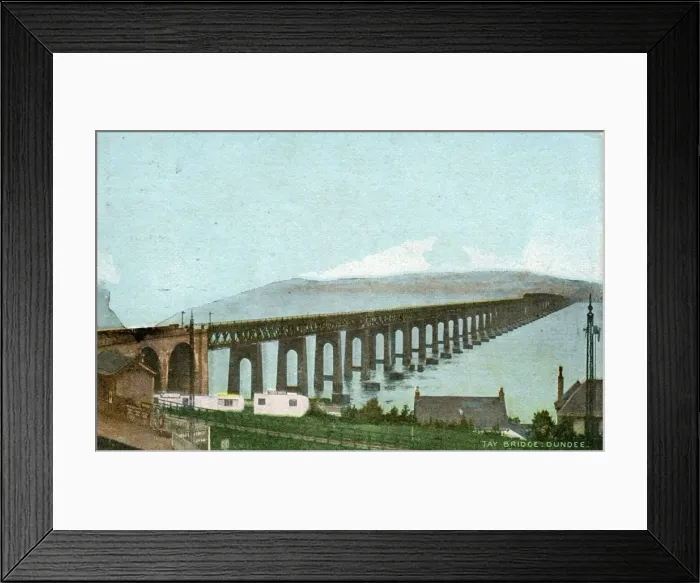 Framed Print : Tay Railway Bridge, Dundee, Aberdeenshire Framed Print : Tay Railway Bridge, Dundee, Aberdeenshire