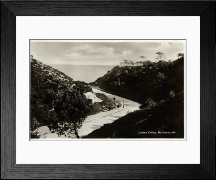 Framed Print : Durley Chine, Bournemouth, Dorset Framed Print : Durley Chine, Bournemouth, Dorset