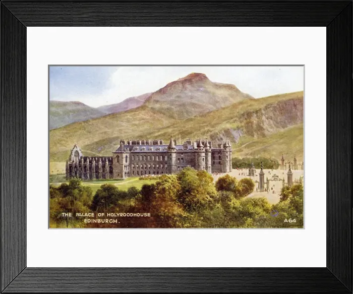 Framed Print : The Palace of Holyrood House, Edinburgh, Midlothian Framed Print : The Palace of Holyrood House, Edinburgh, Midlothian