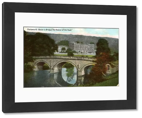 Chatsworth House & Bridge, Bakewell, Derbyshire