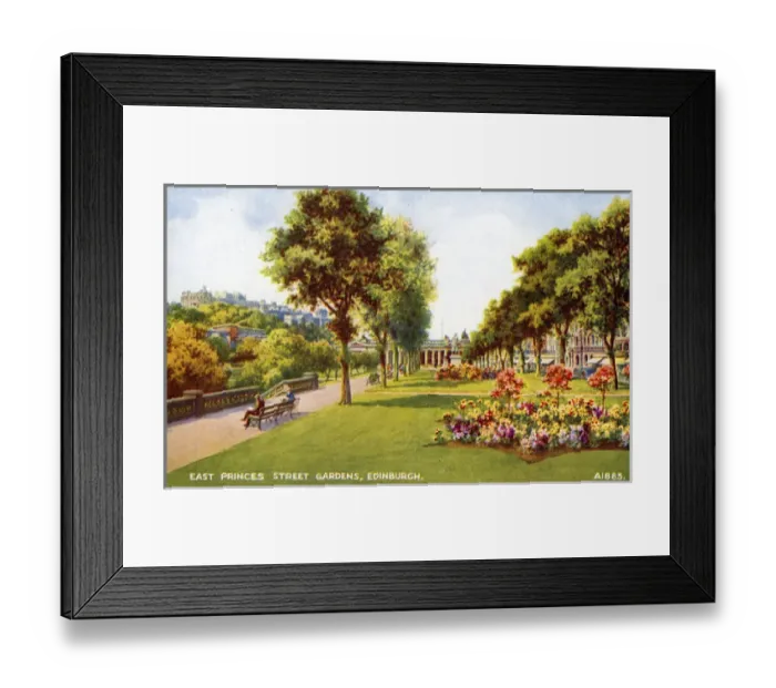 Framed Print : East Princes Street Gardens, Edinburgh, Midlothian Framed Print : East Princes Street Gardens, Edinburgh, Midlothian