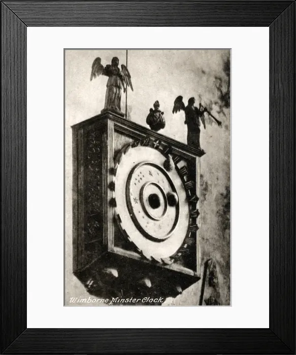 Framed Print : The Minster Clock, Wimbourne, Dorset Framed Print : The Minster Clock, Wimbourne, Dorset