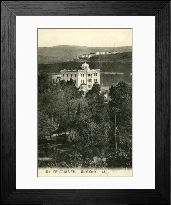Framed Print : Hotel Cirta, Rue Bardo, Constantine Province Framed Print : Hotel Cirta, Rue Bardo, Constantine Province