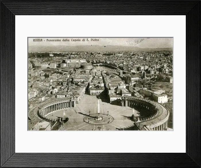 Framed Print : General View, Veduta della cupola di S. Pietro, Lazio Framed Print : General View, Veduta della cupola di S. Pietro, Lazio