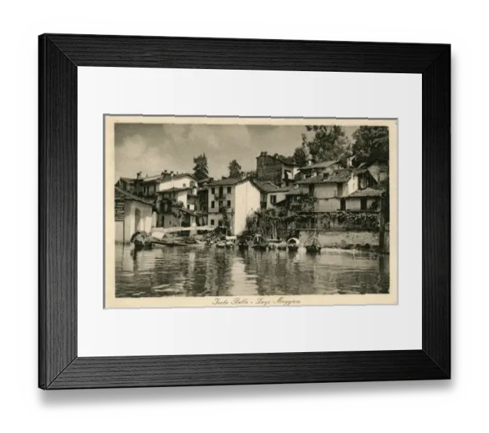 Framed Print : The Village, Isola Bella, Piedmont Framed Print : The Village, Isola Bella, Piedmont