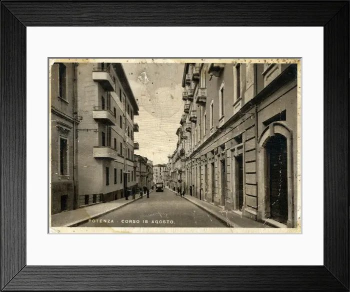 Framed Print : Corso 18 Agosto, Potenza, Basilicata Framed Print : Corso 18 Agosto, Potenza, Basilicata