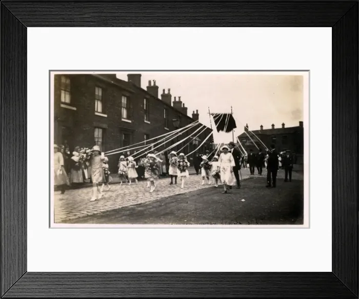 Framed Print : Sunday School Whit Walk, Hindley, Lancashire Framed Print : Sunday School Whit Walk, Hindley, Lancashire