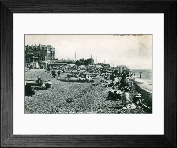 Framed Print : The Beach, Bexhill, Sussex Framed Print : The Beach, Bexhill, Sussex