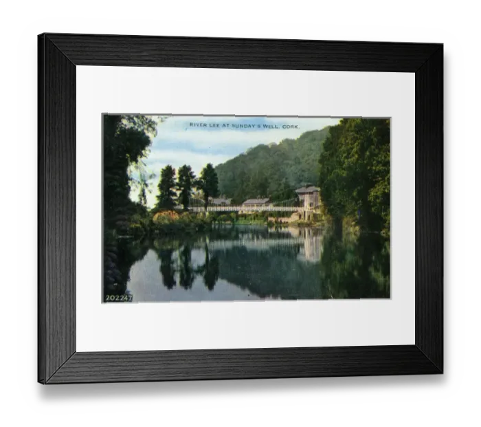 Framed Print : River Lea and Bridge, Sundays Well, County Cork Framed Print : River Lea and Bridge, Sundays Well, County Cork