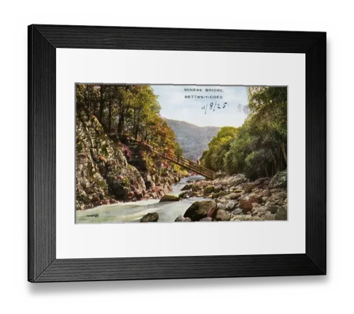 Framed Print : Miners Bridge, Bettws - Betws-y-Coed, Conwy Framed Print : Miners Bridge, Bettws - Betws-y-Coed, Conwy