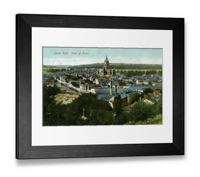 Framed Print : General View, Truro, Cornwall Framed Print : General View, Truro, Cornwall