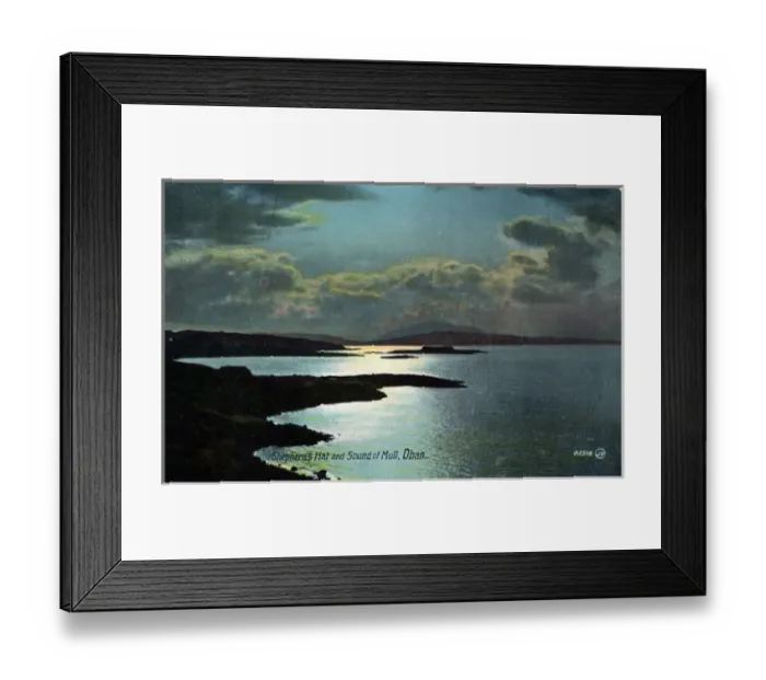 Framed Print : Shepherds Hat & Sound of Mull, Oban, Argyllshire Framed Print : Shepherds Hat & Sound of Mull, Oban, Argyllshire