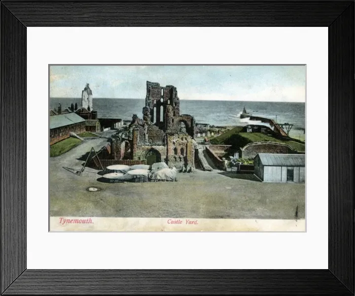 Framed Print : Castle Yard, Tynemouth, Northumberland Framed Print : Castle Yard, Tynemouth, Northumberland