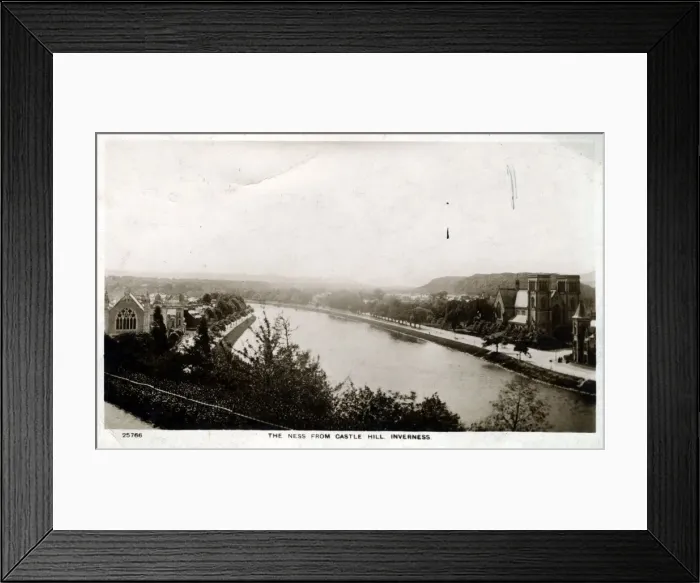 Framed Print : The River Ness from Castle Hill, Inverness, Inverness-shire Framed Print : The River Ness from Castle Hill, Inverness, Inverness-shire