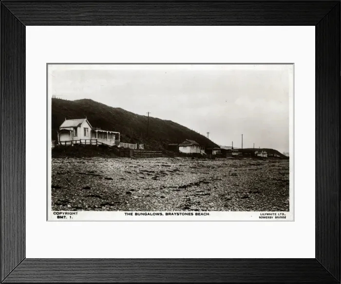 Framed Print : The Bungalows, Braystones, Cumbria Framed Print : The Bungalows, Braystones, Cumbria
